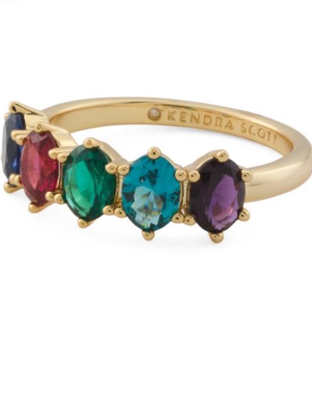 Kendra Scott Cailin Crystal Band Ring In Multi Mix 9 New